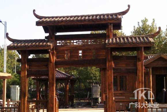 北京古建景观 古建门楼长廊制作